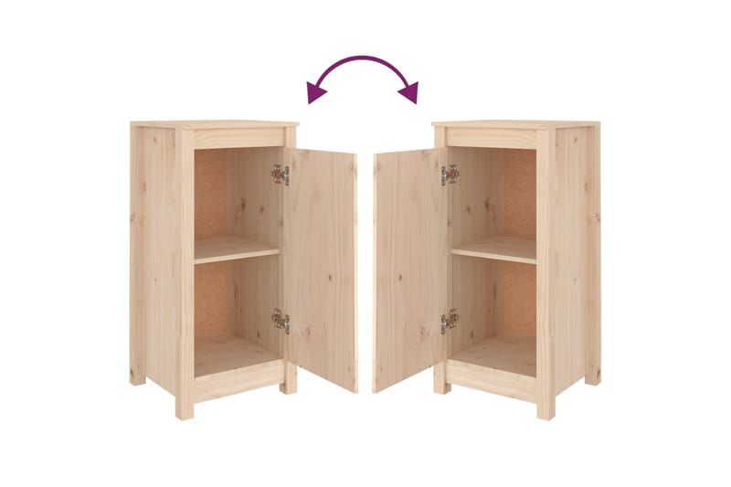 beBasic Senkki 40x35x80 cm täysi mänty - Ruskea - Huonekalut - Pöytä & ruokailuryhmä - Apupöytä & sivupöytä - Lamppupöytä
