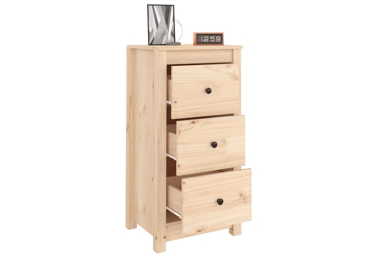 beBasic Senkki 40x35x80 cm täysi mänty - Ruskea - Huonekalut - Pöytä & ruokailuryhmä - Apupöytä & sivupöytä - Lamppupöytä