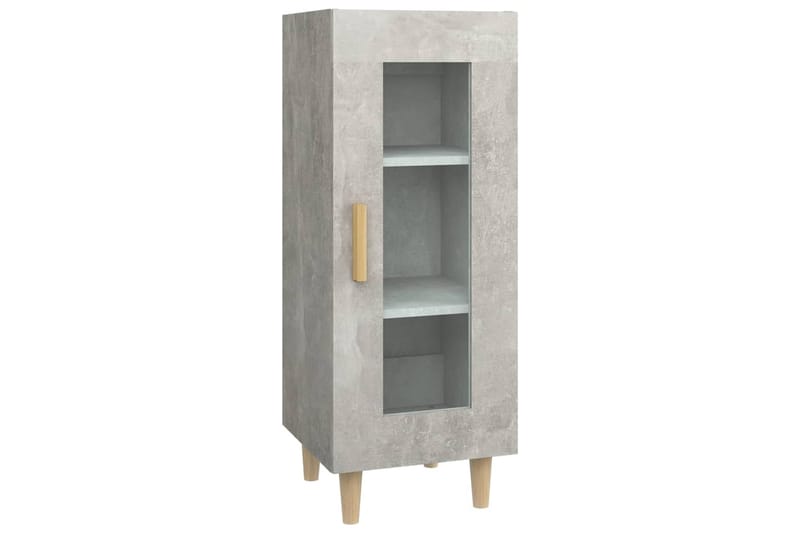 beBasic Senkki betoninharmaa 34,5x34x90 cm tekninen puu - Harmaa - Huonekalut - Pöytä & ruokailuryhmä - Apupöytä & sivupöytä - Lamppupöytä