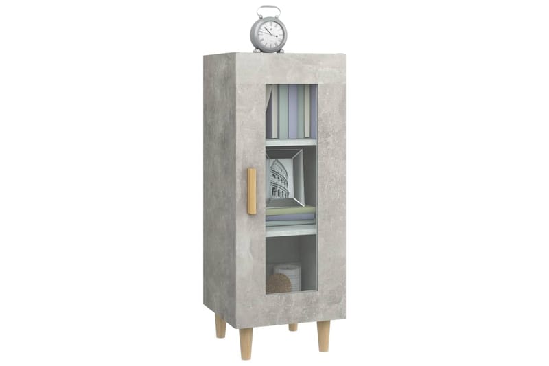 beBasic Senkki betoninharmaa 34,5x34x90 cm tekninen puu - Harmaa - Huonekalut - Pöytä & ruokailuryhmä - Apupöytä & sivupöytä - Lamppupöytä
