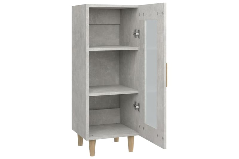 beBasic Senkki betoninharmaa 34,5x34x90 cm tekninen puu - Harmaa - Huonekalut - Pöytä & ruokailuryhmä - Apupöytä & sivupöytä - Lamppupöytä