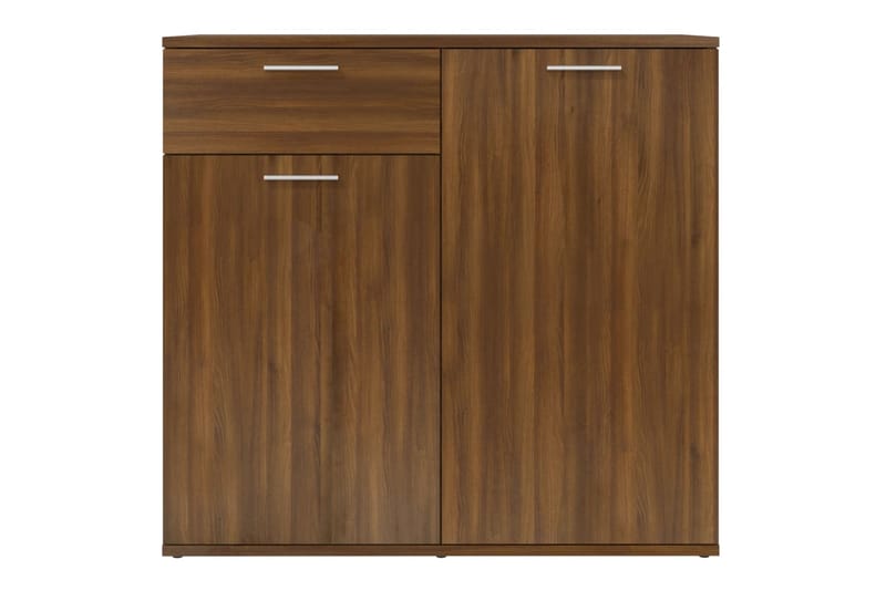 beBasic Senkki ruskea tammi 80x36x75 cm tekninen puu - Ruskea - Huonekalut - Pöytä & ruokailuryhmä - Apupöytä & sivupöytä - Lamppupöytä