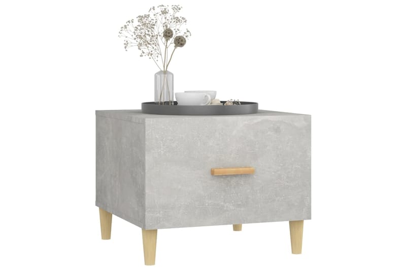 beBasic Sohvapöydät 2 kpl betoninharmaa 50x50x40 cm tekninen puu - Harmaa - Huonekalut - Pöytä & ruokailuryhmä - Apupöytä & sivupöytä - Lamppupöytä