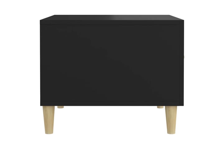 beBasic Sohvapöydät 2 kpl musta 50x50x40 cm tekninen puu - Musta - Lamppupöytä - Tarjotinpöytä & pikkupöytä