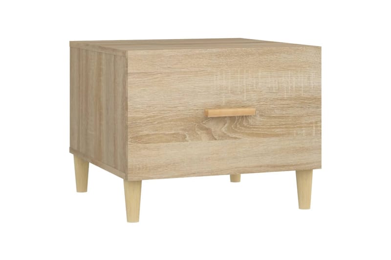 beBasic Sohvapöydät 2 kpl Sonoma-tammi 50x50x40 cm tekninen puu - Ruskea - Huonekalut - Pöytä & ruokailuryhmä - Apupöytä & sivupöytä - Lamppupöytä