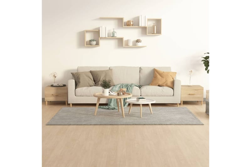 beBasic Sohvapöydät 2 kpl Sonoma-tammi 50x50x40 cm tekninen puu - Ruskea - Huonekalut - Pöytä & ruokailuryhmä - Apupöytä & sivupöytä - Lamppupöytä
