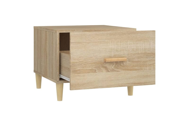 beBasic Sohvapöydät 2 kpl Sonoma-tammi 50x50x40 cm tekninen puu - Ruskea - Huonekalut - Pöytä & ruokailuryhmä - Apupöytä & sivupöytä - Lamppupöytä