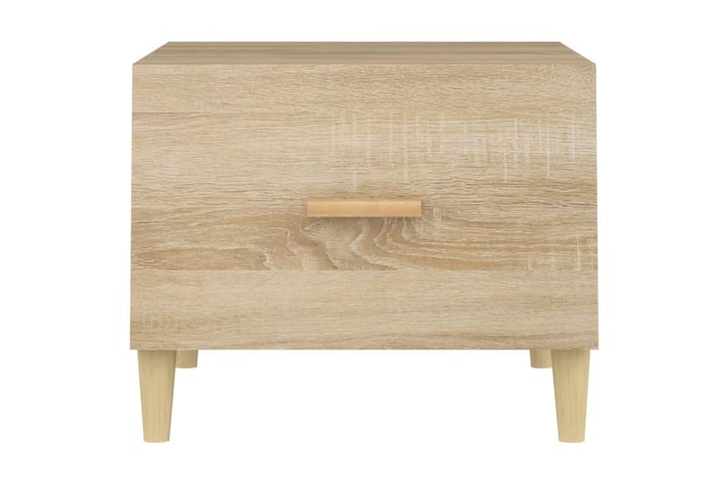 beBasic Sohvapöydät 2 kpl Sonoma-tammi 50x50x40 cm tekninen puu - Ruskea - Huonekalut - Pöyt�ä & ruokailuryhmä - Apupöytä & sivupöytä - Lamppupöytä