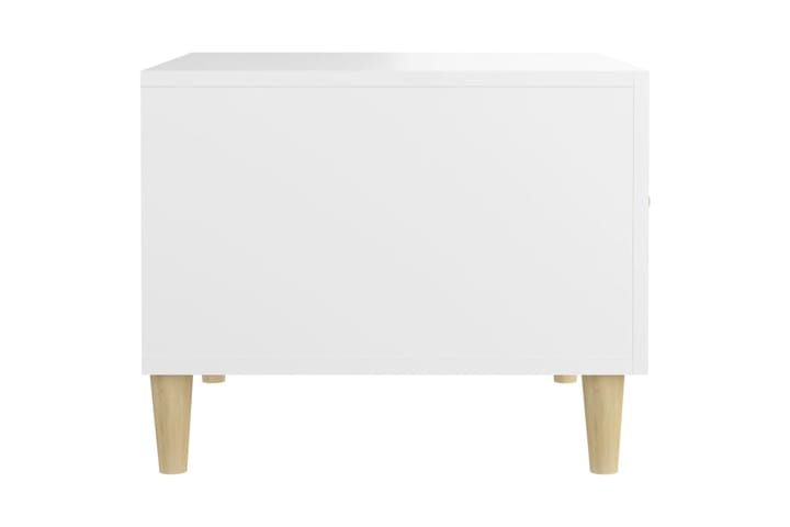 beBasic Sohvapöydät 2 kpl valkoinen 50x50x40 cm tekninen puu - Valkoinen - Lamppupöytä - Tarjotinpöytä & pikkupöytä