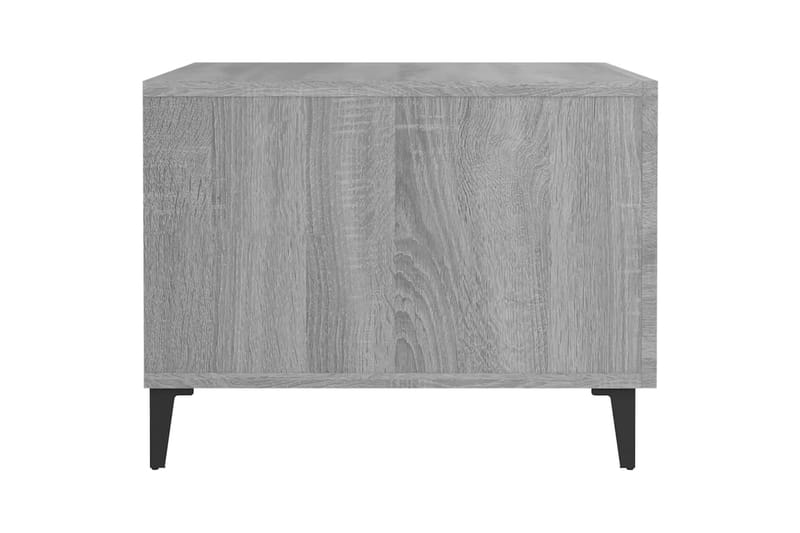 beBasic Sohvapöydät metallijaloilla 2 kpl harmaa Sonoma 50x50x40 cm - Harmaa - Huonekalut - Pöytä & ruokailuryhmä - Apupöytä & sivupöytä - Lamppupöytä