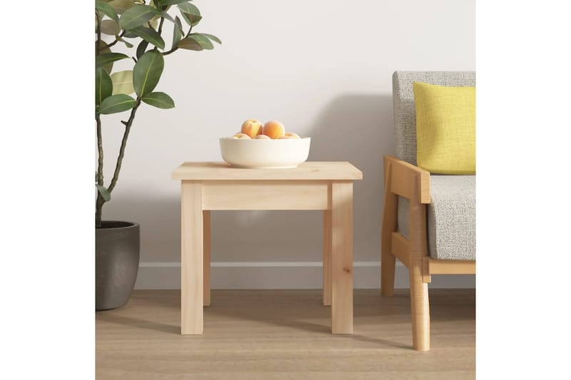 beBasic Sohvapöytä 35x35x30 cm täysi mänty - Ruskea - Huonekalut - Pöytä & ruokailuryhmä - Apupöytä & sivupöytä - Lamppupöytä