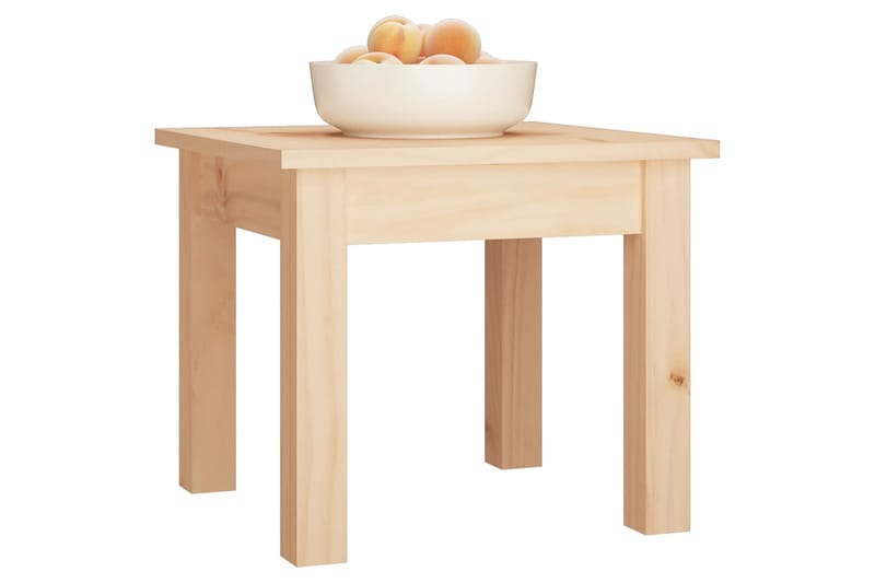 beBasic Sohvapöytä 35x35x30 cm täysi mänty - Ruskea - Huonekalut - Pöytä & ruokailuryhmä - Apupöytä & sivupöytä - Lamppupöytä
