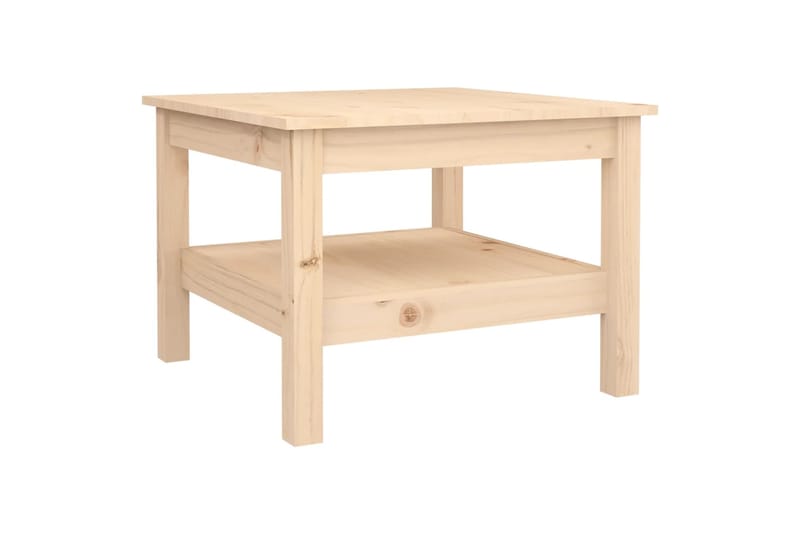 beBasic Sohvapöytä 55x55x40 cm täysi mänty - Ruskea - Huonekalut - Pöytä & ruokailuryhmä - Apupöytä & sivupöytä - Lamppupöytä