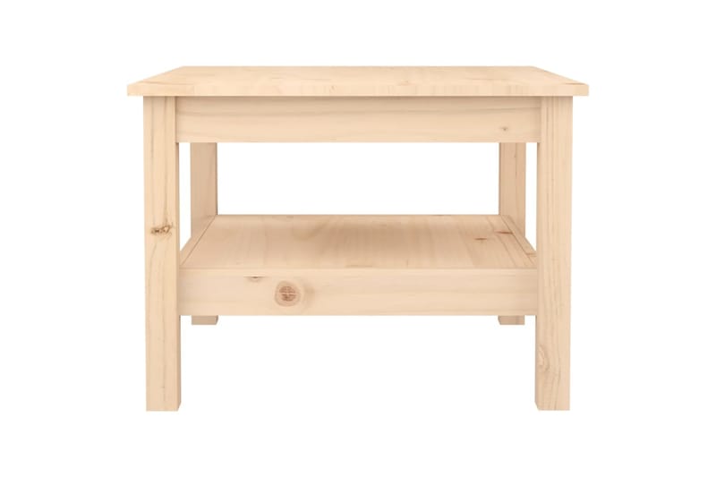 beBasic Sohvapöytä 55x55x40 cm täysi mänty - Ruskea - Huonekalut - Pöytä & ruokailuryhmä - Apupöytä & sivupöytä - Lamppupöytä