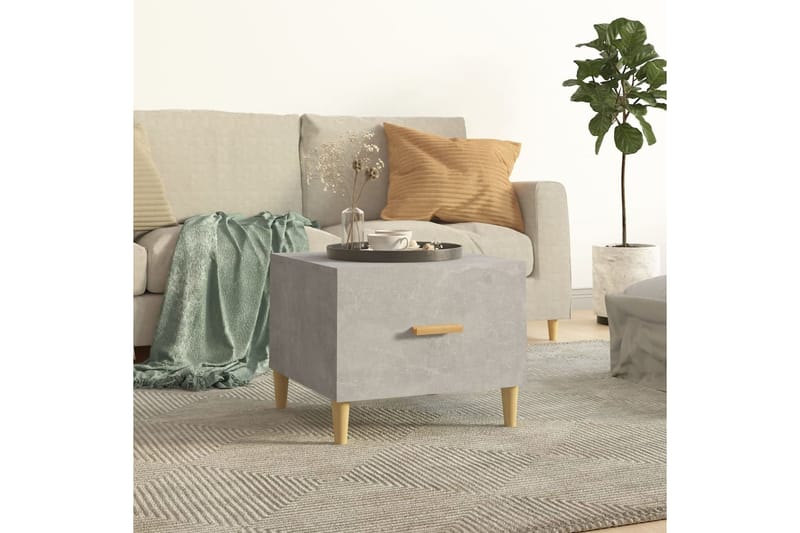 beBasic Sohvapöytä betoninharmaa 50x50x40 cm tekninen puu - Harmaa - Huonekalut - Pöytä & ruokailuryhmä - Apupöytä & sivupöytä - Lamppupöytä