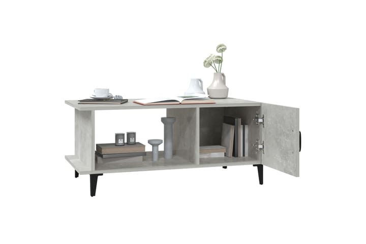 beBasic Sohvapöytä betoninharmaa 90x50x40 cm tekninen puu - Harmaa - Lamppupöytä - Tarjotinpöytä & pikkupöytä