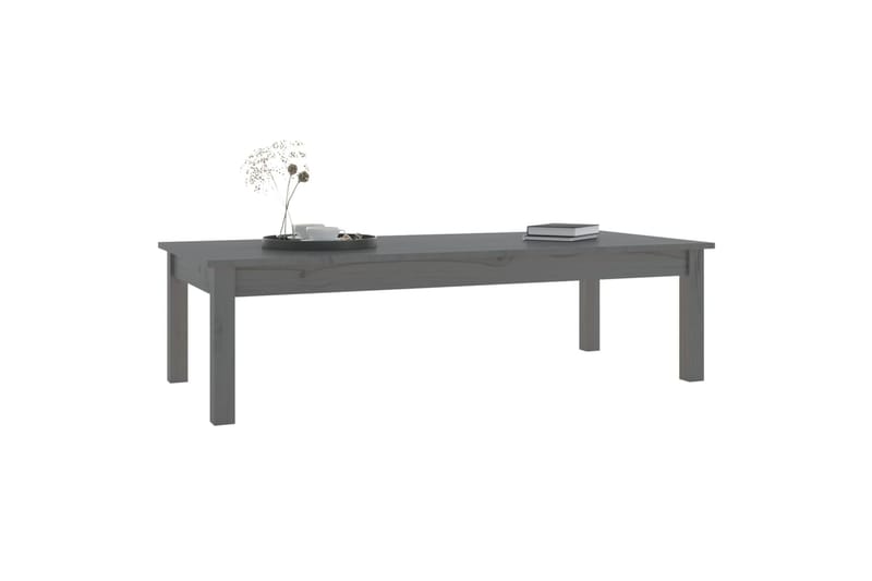 beBasic Sohvapöytä harmaa 110x50x30 cm täysi mänty - Harmaa - Huonekalut - Pöytä & ruokailuryhmä - Apupöytä & sivupöytä - Lamppupöytä