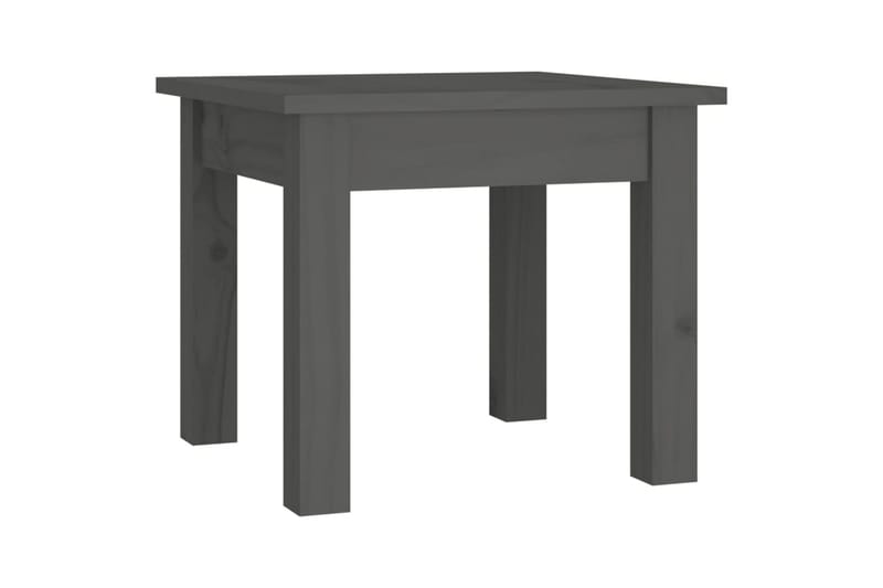beBasic Sohvapöytä harmaa 35x35x30 cm täysi mänty - Harmaa - Huonekalut - Pöytä & ruokailuryhmä - Apupöytä & sivupöytä - Lamppupöytä