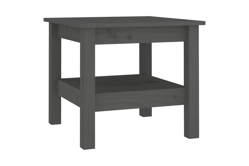 beBasic Sohvapöytä harmaa 45x45x40 cm täysi mänty - Harmaa - Huonekalut - Pöytä & ruokailuryhmä - Apupöytä & sivupöytä - Lamppupöytä