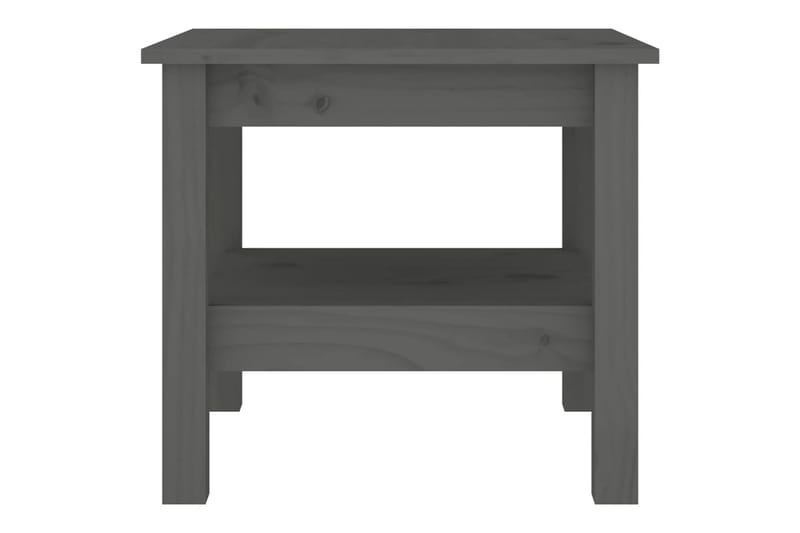 beBasic Sohvapöytä harmaa 45x45x40 cm täysi mänty - Harmaa - Huonekalut - Pöytä & ruokailuryhmä - Apupöytä & sivupöytä - Lamppupöytä