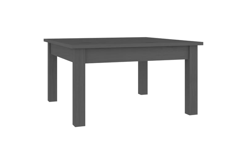beBasic Sohvapöytä harmaa 55x55x30 cm täysi mänty - Harmaa - Huonekalut - Pöytä & ruokailuryhmä - Apupöytä & sivupöytä - Lamppupöytä
