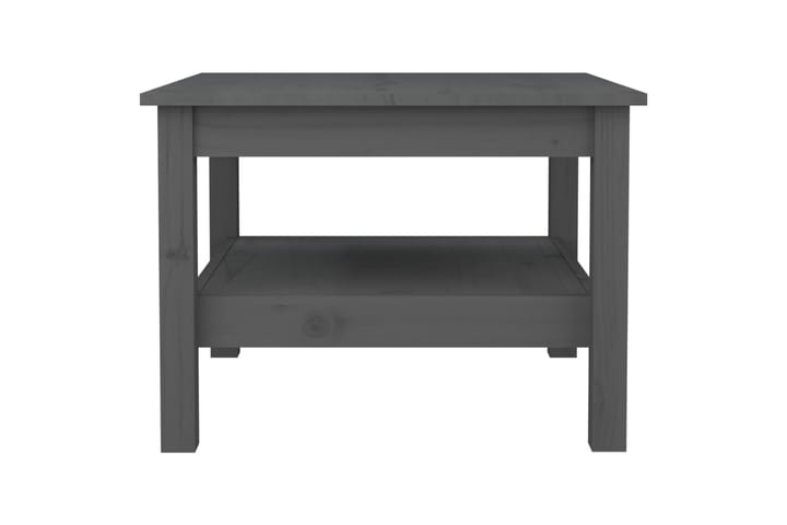beBasic Sohvapöytä harmaa 55x55x40 cm täysi mänty - Harmaa - Lamppupöytä - Tarjotinpöytä & pikkupöytä