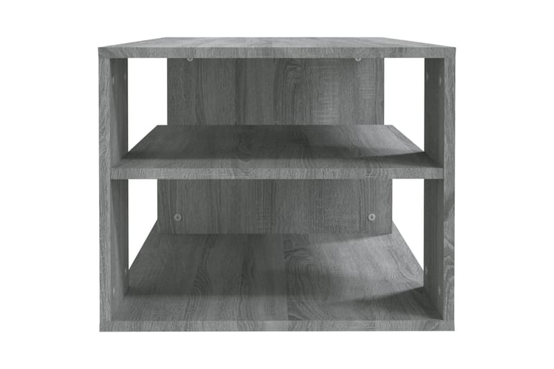 beBasic Sohvapöytä harmaa Sonoma 100x50x40 cm tekninen puu - Harmaa - Huonekalut - Pöytä & ruokailuryhmä - Apupöytä & sivupöytä - Lamppupöytä