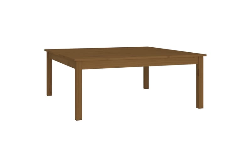 beBasic Sohvapöytä hunajanruskea 100x100x40 cm täysi mänty - Ruskea - Huonekalut - Pöytä & ruokailuryhmä - Apupöytä & sivupöytä - Lamppupöytä