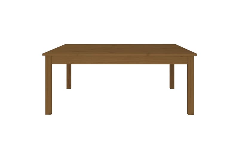 beBasic Sohvapöytä hunajanruskea 100x100x40 cm täysi mänty - Ruskea - Huonekalut - Pöytä & ruokailuryhmä - Apupöytä & sivupöytä - Lamppupöytä