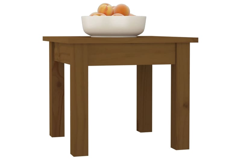 beBasic Sohvapöytä hunajanruskea 35x35x30 cm täysi mänty - Ruskea - Huonekalut - Pöytä & ruokailuryhmä - Apupöytä & sivupöytä - Lamppupöytä