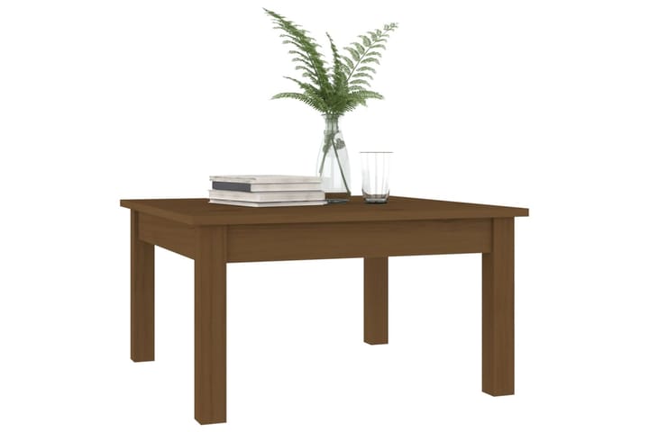 beBasic Sohvapöytä hunajanruskea 55x55x30 cm täysi mänty - Ruskea - Lamppupöytä - Tarjotinpöytä & pikkupöytä