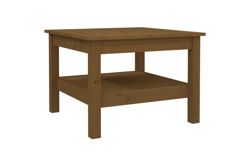 beBasic Sohvapöytä hunajanruskea 55x55x40 cm täysi mänty - Ruskea - Huonekalut - Pöytä & ruokailuryhmä - Apupöytä & sivupöytä - Lamppupöytä