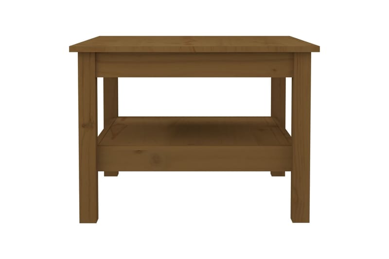 beBasic Sohvapöytä hunajanruskea 55x55x40 cm täysi mänty - Ruskea - Huonekalut - Pöytä & ruokailuryhmä - Apupöytä & sivupöytä - Lamppupöytä