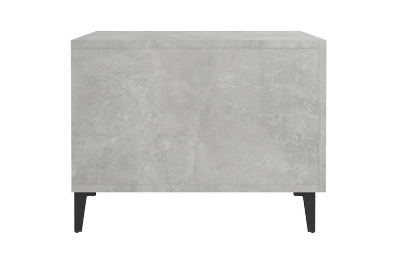 beBasic Sohvapöytä metallijaloilla 2 kpl betoninharmaa 50x50x40 cm - Harmaa - Lamppupöytä - Tarjotinpöytä & pikkupöytä