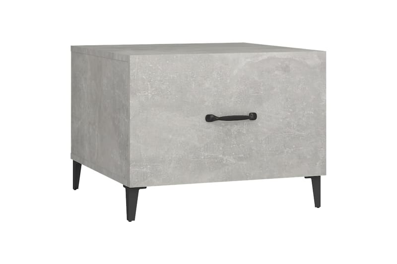 beBasic Sohvapöytä metallijaloilla betoninharmaa 50x50x40 cm - Harmaa - Huonekalut - Pöytä & ruokailuryhmä - Apupöytä & sivupöytä - Lamppupöytä