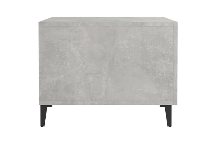 beBasic Sohvapöytä metallijaloilla betoninharmaa 50x50x40 cm - Harmaa - Lamppupöytä - Tarjotinpöytä & pikkupöytä