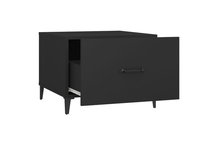 beBasic Sohvapöytä metallijaloilla musta 50x50x40 cm - Musta - Lamppupöytä - Tarjotinpöytä & pikkupöytä