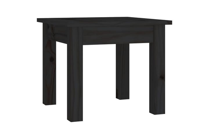 beBasic Sohvapöytä musta 35x35x30 cm täysi mänty - Musta - Lamppupöytä - Tarjotinpöytä & pikkupöytä