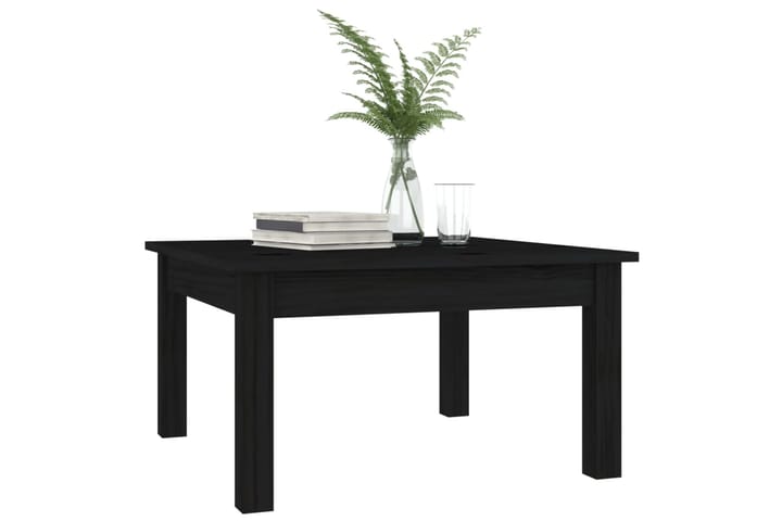 beBasic Sohvapöytä musta 55x55x30 cm täysi mänty - Musta - Lamppupöytä - Tarjotinpöytä & pikkupöytä