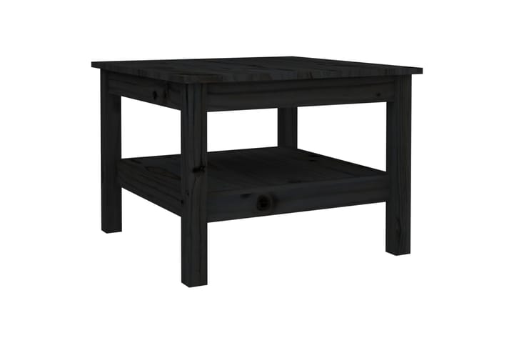 beBasic Sohvapöytä musta 55x55x40 cm täysi mänty - Musta - Lamppupöytä - Tarjotinpöytä & pikkupöytä