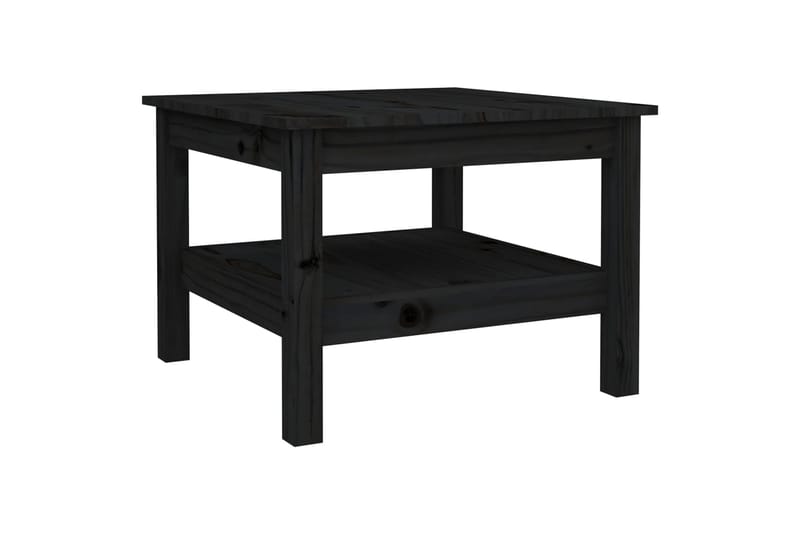 beBasic Sohvapöytä musta 55x55x40 cm täysi mänty - Musta - Huonekalut - Pöytä & ruokailuryhmä - Apupöytä & sivupöytä - Lamppupöytä