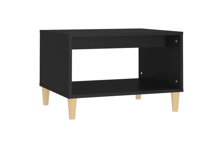beBasic Sohvapöytä musta 60x40x50 cm tekninen puu - Musta - Lamppupöytä - Tarjotinpöytä & pikkupöytä