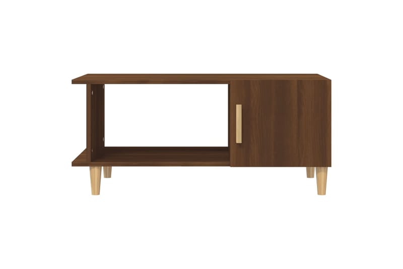 beBasic Sohvapöytä ruskea tammi 90x50x40 cm tekninen puu - Ruskea - Huonekalut - Pöytä & ruokailuryhmä - Apupöytä & sivupöytä - Lamppupöytä