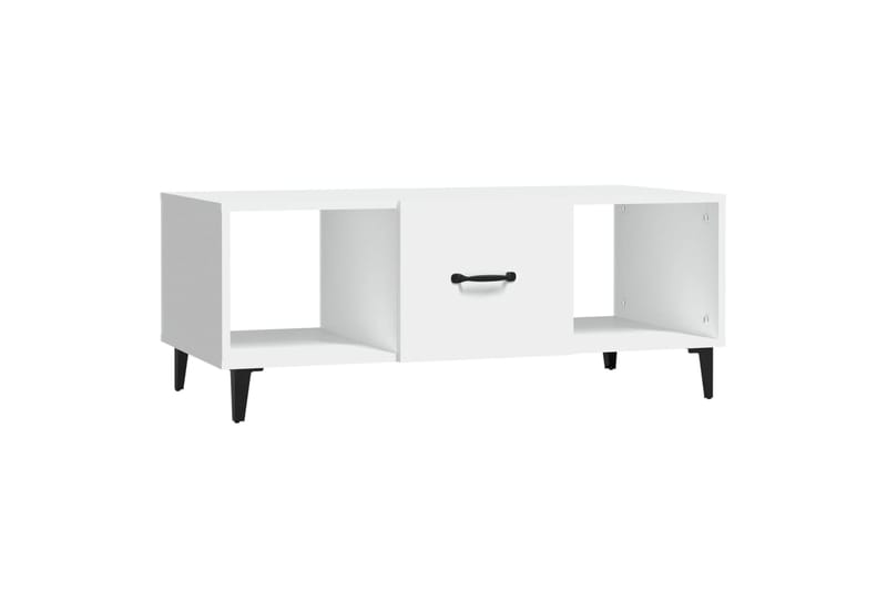 beBasic Sohvapöytä valkoinen 102x50x40 cm tekninen puu - Valkoinen - Huonekalut - Pöytä & ruokailuryhmä - Apupöytä & sivupöytä - Lamppupöytä
