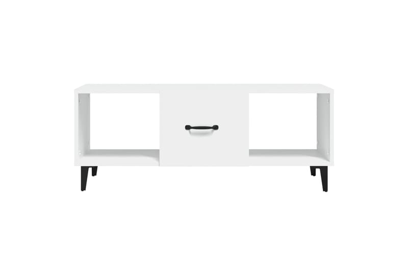 beBasic Sohvapöytä valkoinen 102x50x40 cm tekninen puu - Valkoinen - Huonekalut - Pöytä & ruokailuryhmä - Apupöytä & sivupöytä - Lamppupöytä