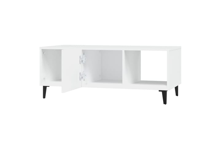 beBasic Sohvapöytä valkoinen 102x50x40 cm tekninen puu - Valkoinen - Lamppupöytä - Tarjotinpöytä & pikkupöytä