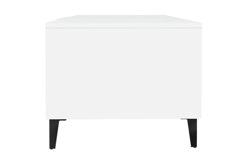 beBasic Sohvapöytä valkoinen 102x50x40 cm tekninen puu - Valkoinen - Huonekalut - Pöytä & ruokailuryhmä - Apupöytä & sivupöytä - Lamppupöytä