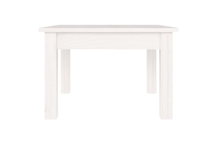 beBasic Sohvapöytä valkoinen 45x45x30 cm täysi mänty - Valkoinen - Lamppupöytä - Tarjotinpöytä & pikkupöytä