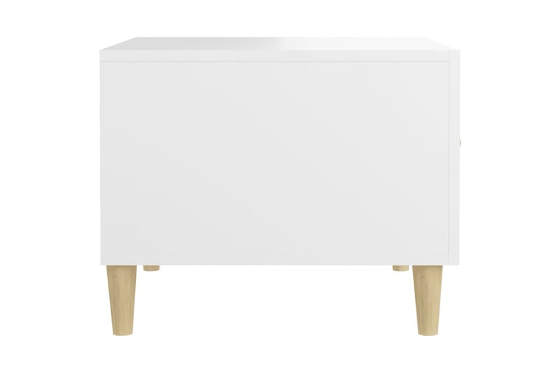 beBasic Sohvapöytä valkoinen 50x50x40 cm tekninen puu - Valkoinen - Huonekalut - Pöytä & ruokailuryhmä - Apupöytä & sivupöytä - Lamppupöytä