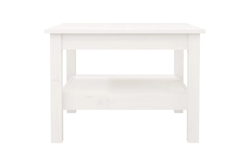 beBasic Sohvapöytä valkoinen 55x55x40 cm täysi mänty - Valkoinen - Huonekalut - Pöytä & ruokailuryhmä - Apupöytä & sivupöytä - Lamppupöytä